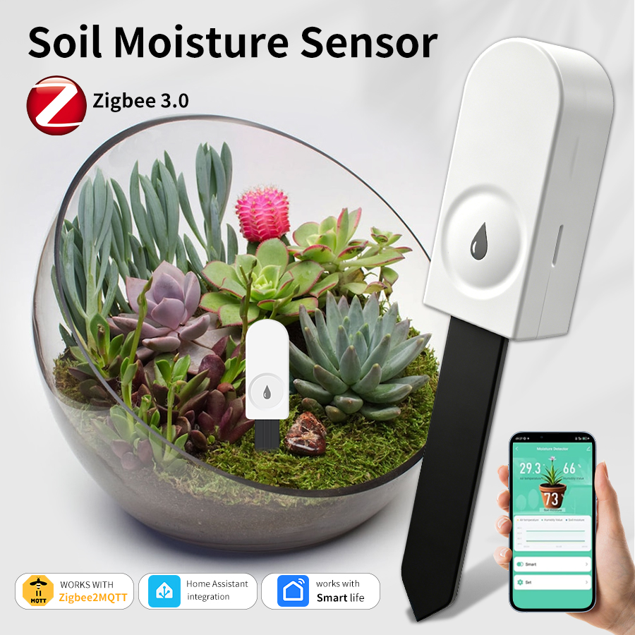 Smart Garden Monitor - Inteligentny czujnik wilgotności gleby ZigBee, miernik