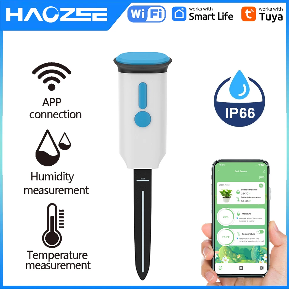 Smart Soil Sensor - Haozee Tuya Inteligentny Czujnik Wilgotności Gleby