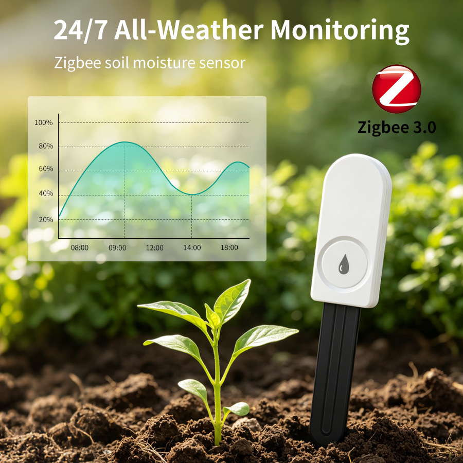 Smart Garden Monitor - Inteligentny czujnik wilgotności gleby ZigBee, miernik