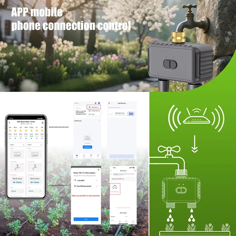 WAP01 WiFi Sterowanie Aplikacj – Smart Garden Water Timer recenzja i cena
