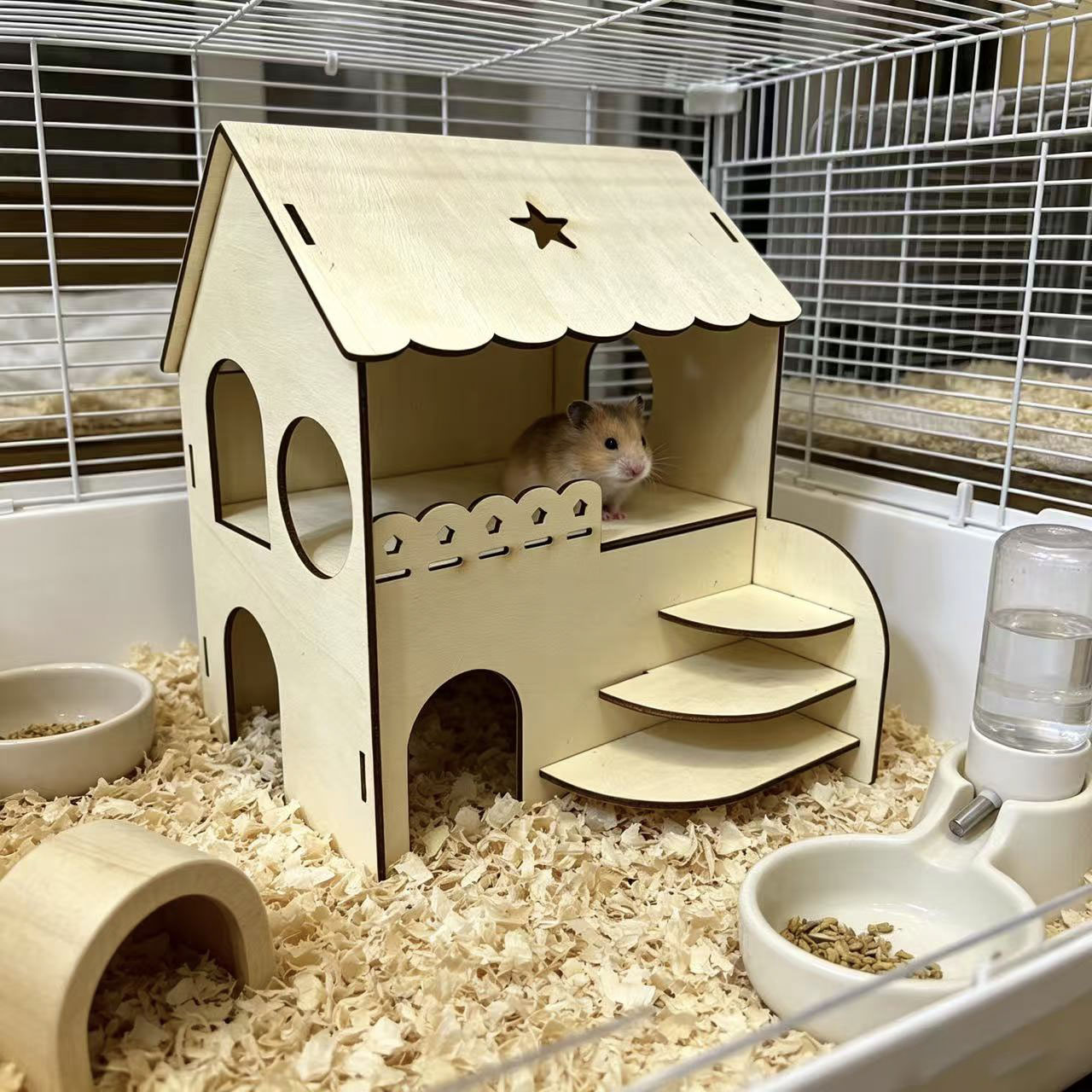 Dwupoziomowy drewniany domek d – Insect Hotel Wood recenzja i cena