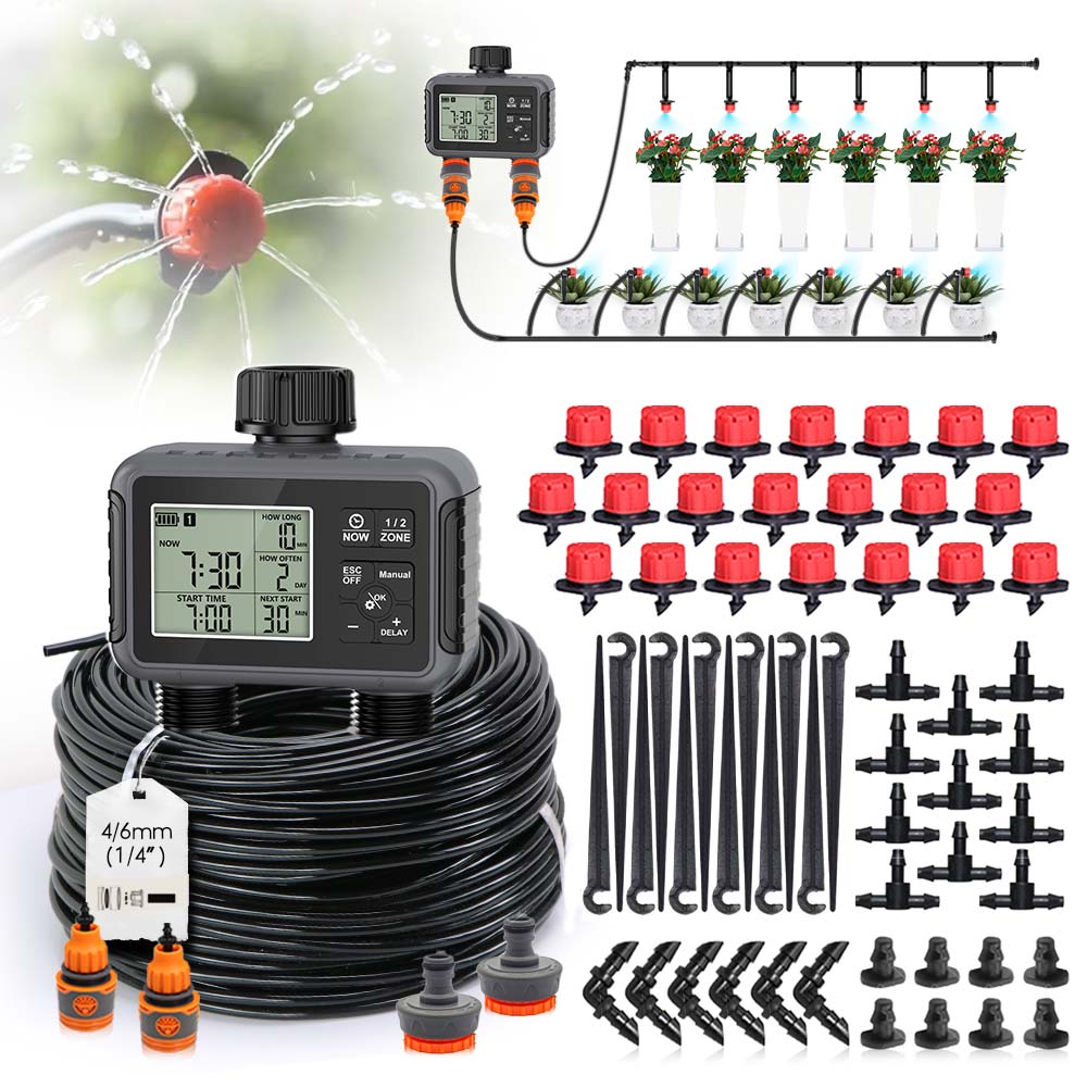 Dwuzonowy, niezależny wyświetl – Smart Garden Water Timer recenzja i cena