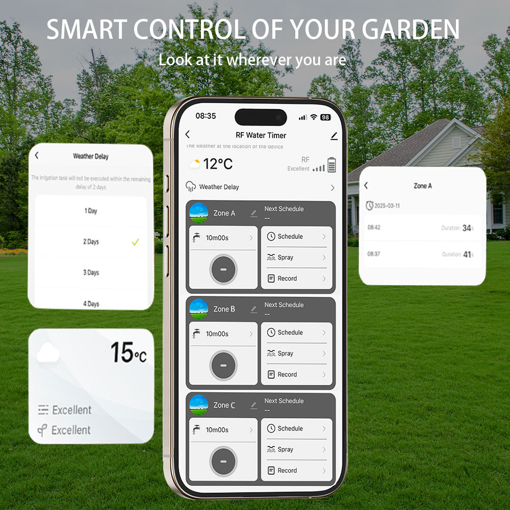 Tuya Wifi+RF433 3-wyjściowy Ti – Smart Garden Water Timer recenzja i cena
