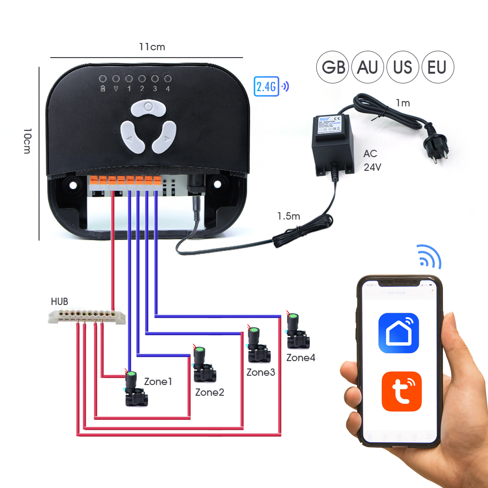 Kontroler zaworu elektromagnet – Smart Garden Water Timer recenzja i cena